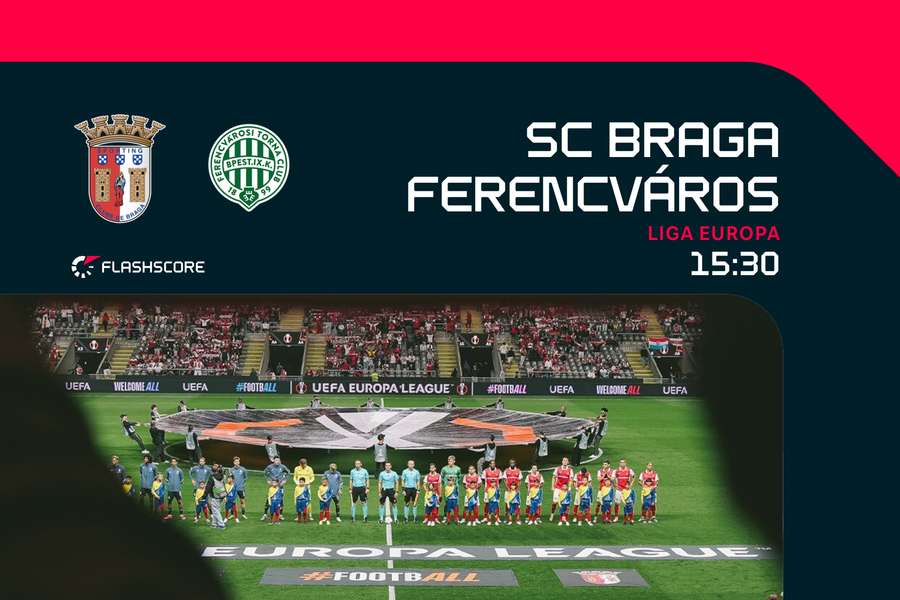 SC Braga recebe Ferencváros na Pedreira