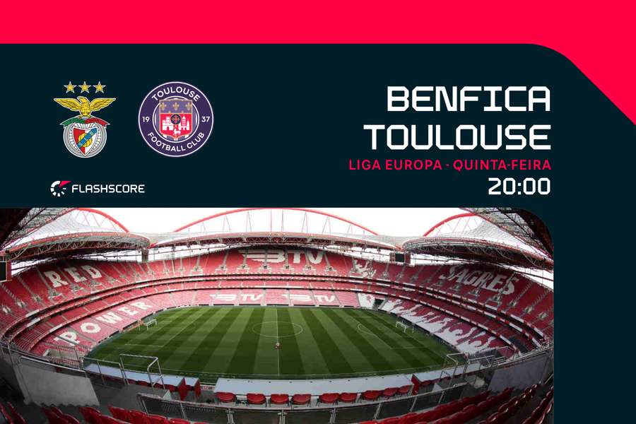Benfica recebe Toulouse na Luz
