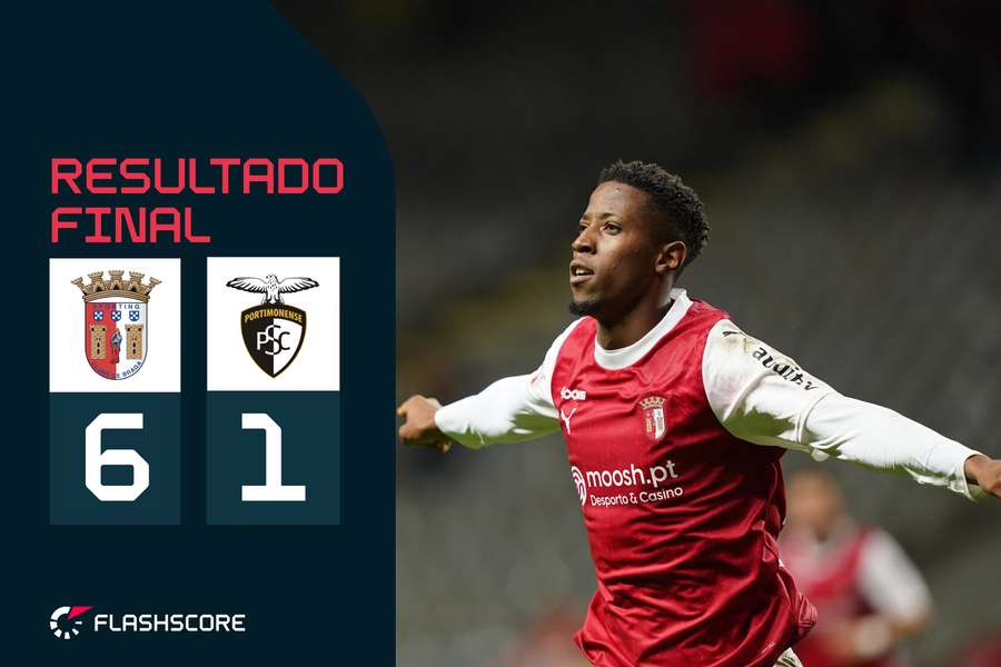 Portimonense ficou Banzado: segunda parte de luxo vale reviravolta e goleada bracarense Portimonense ficou Banzado: segunda parte de luxo vale reviravolta e goleada bracarense