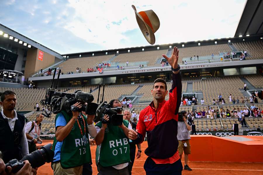 Djokovic, celebración por todo lo alto