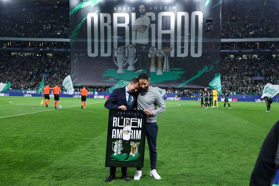 Amorim foi muito acarinhado na despedida de Alvalade