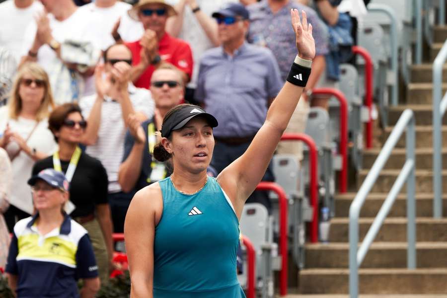 Pegula celebrates her win