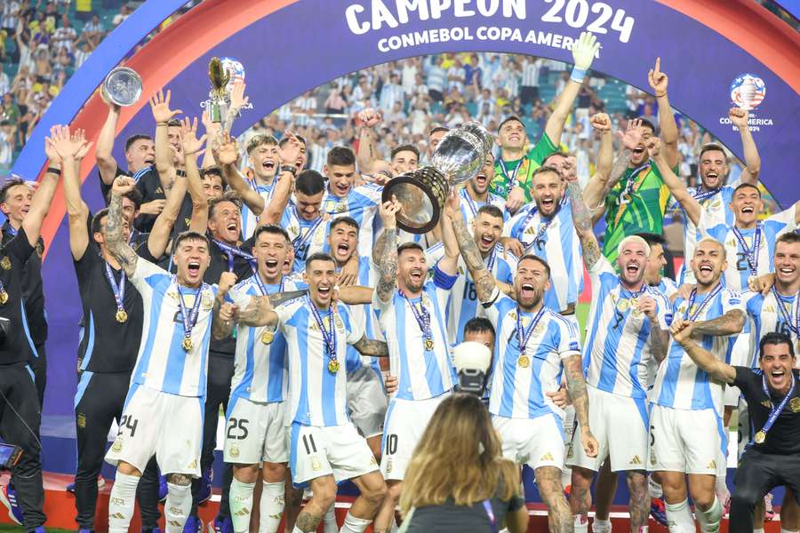 A Argentina campeã da Copa América em Miami