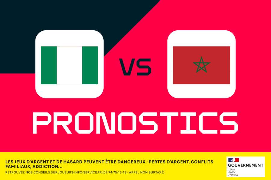 Nigeria - Maroc : Pronostics, meilleurs paris et cotes (Coupe d’Afrique des Nations)