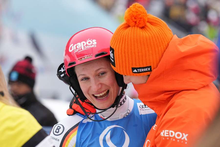Lena Dürr bei ihrem Slalom-Sieg in Spindlermühle am 29. Januar.