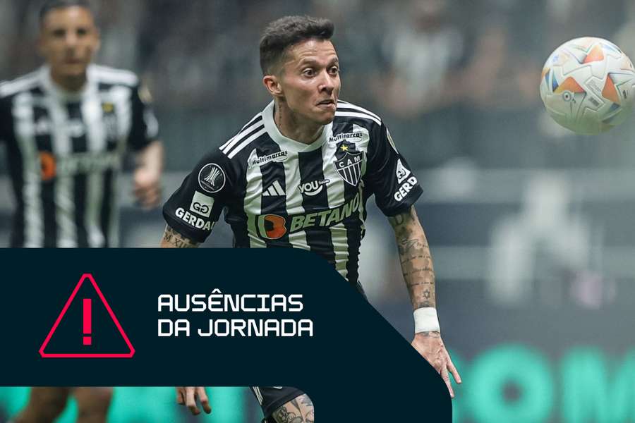 Bernard lesionou-se no joelho e é desfalque no Atlético-MG