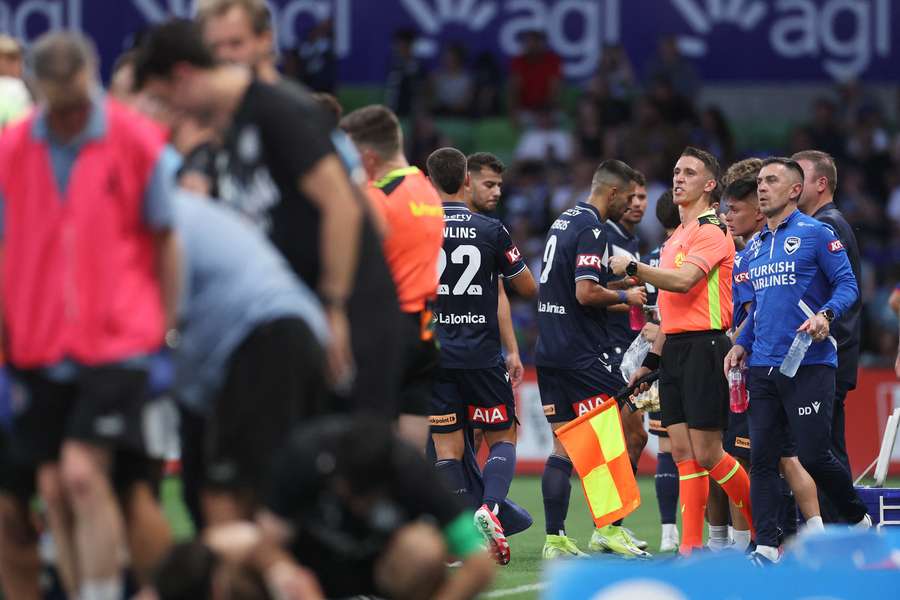 Brief breaks during play are not new to the A-Leagues, which occasionally has to exercise its extreme heat policy.