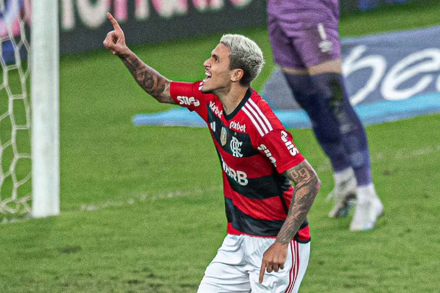 Pedro fez o gol de empate do Flamengo