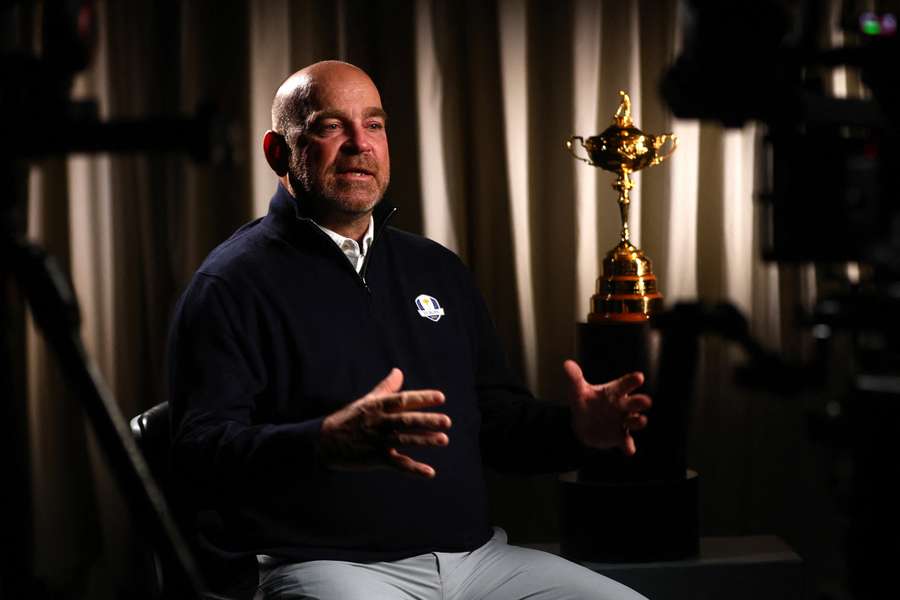 Thomas Bjorn interviewed in London after the annoucement