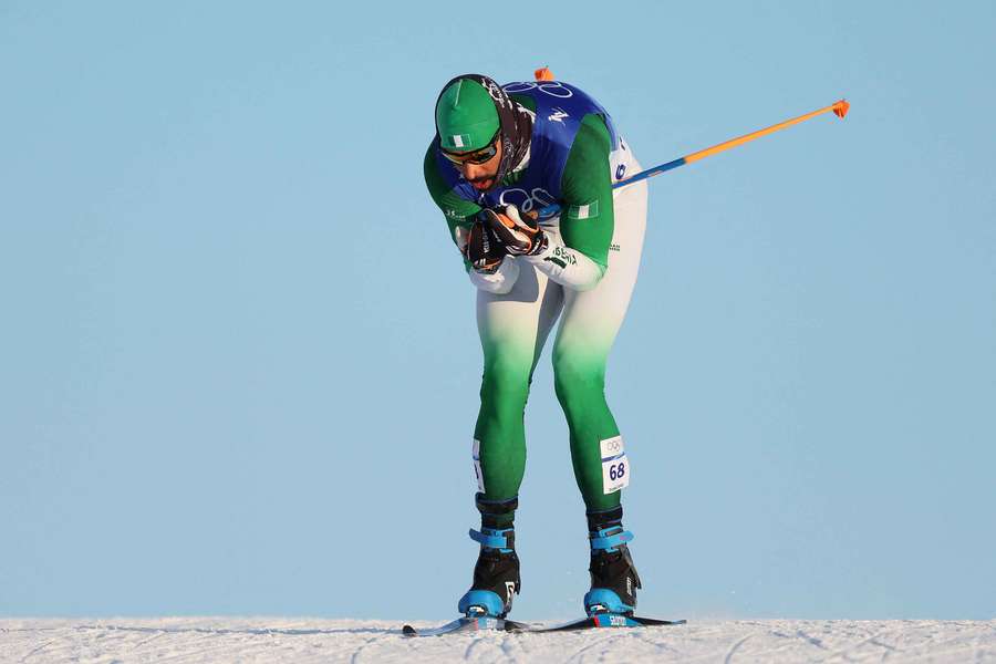 Nigeria's Samuel Ikpefan made his Winter Olympics debut at Beijing 2022