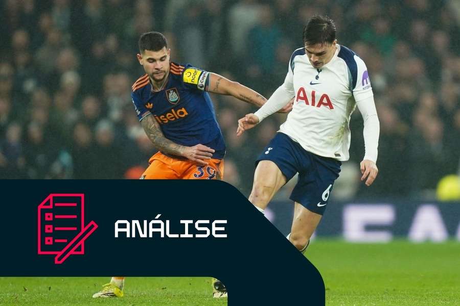 Bruno Guimarães e João Palhinha num duelo Bruno Guimarães e João Palhinha num duelo