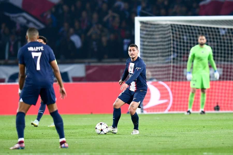 Marco Verratti hier soir face au Benfica.