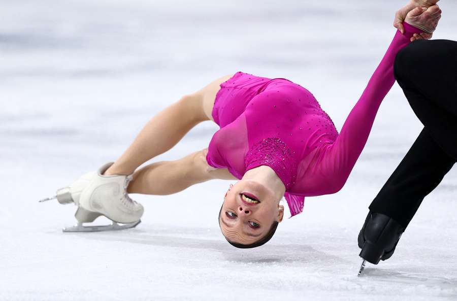 Julia Szczecinina w trakcie występu okiełznała emocje, za to po zakończeniu zawodów zarażała humorem