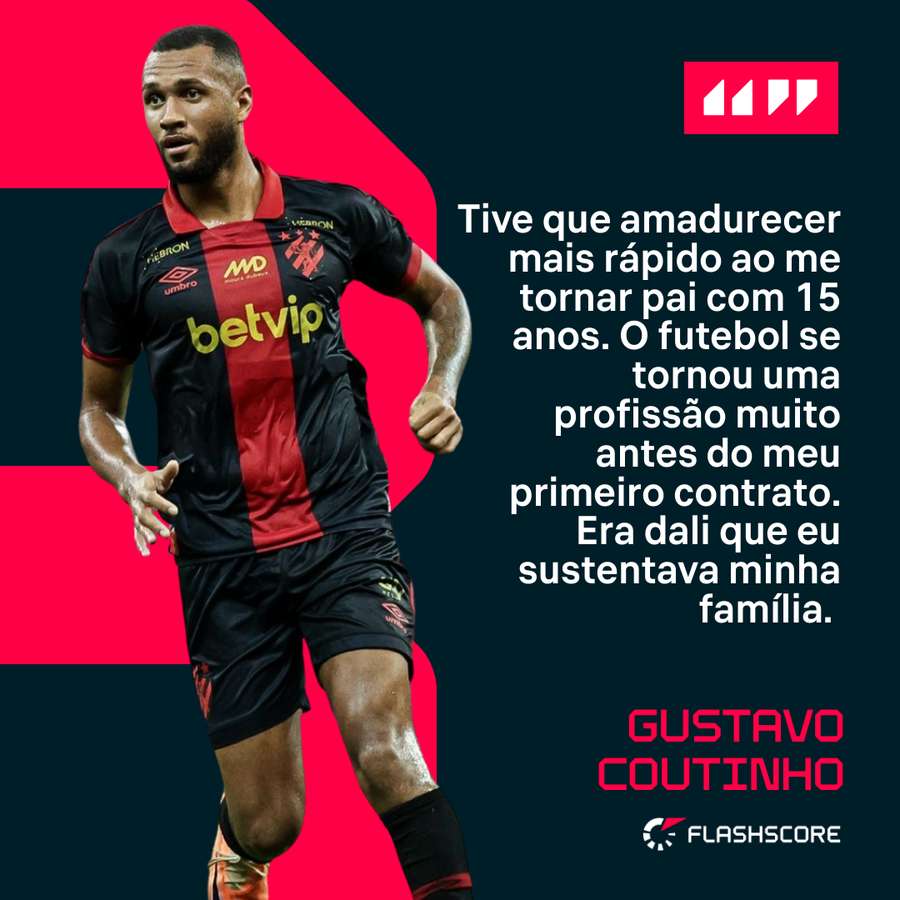 Gustavo Coutinho foi pai de forma precoce