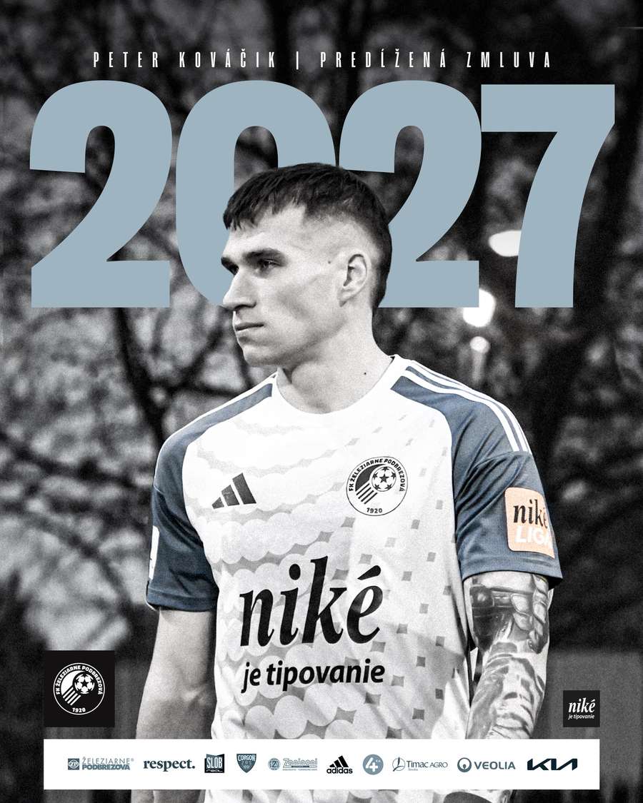 Kováčik predĺžil zmluvu s Podbrezovou.