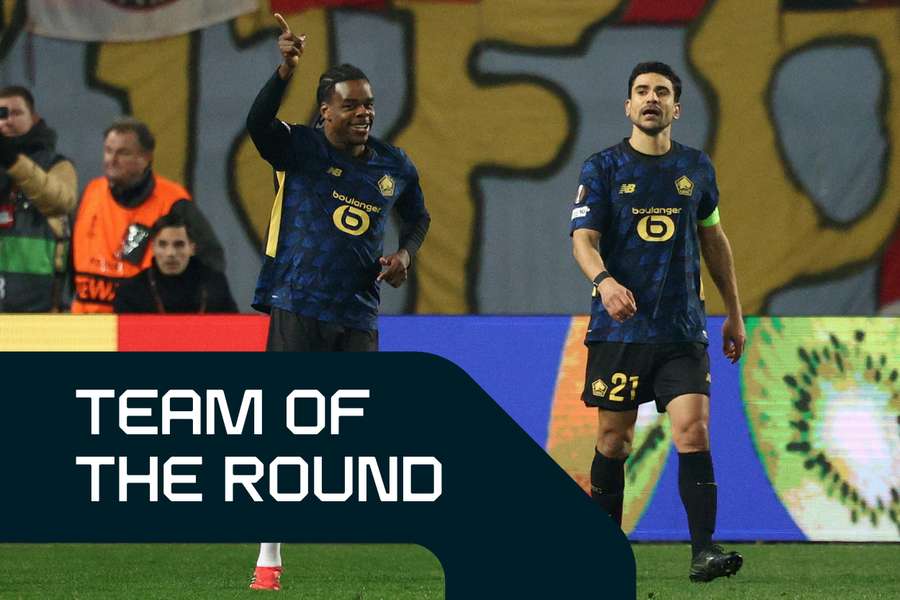 Lille's Benjamin Andre (right) leads the Europa League Team of the Round Lille's Benjamin Andre (right) leads the Europa League Team of the Round