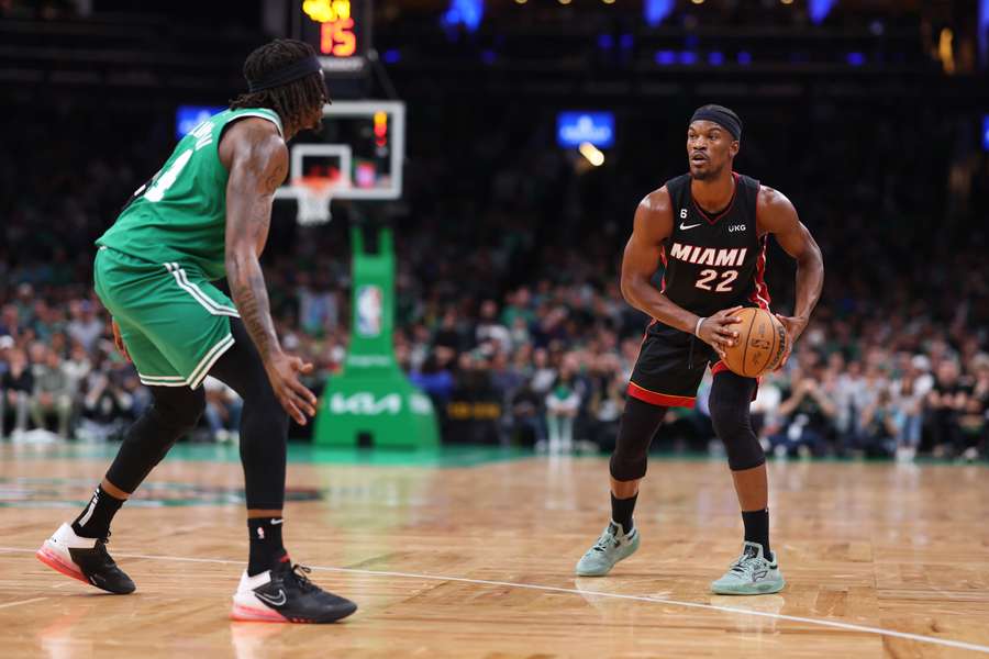 Noch konnten sich Jimmy Butler (re.) und die Heat nicht gegen die Celtics durchsetzen