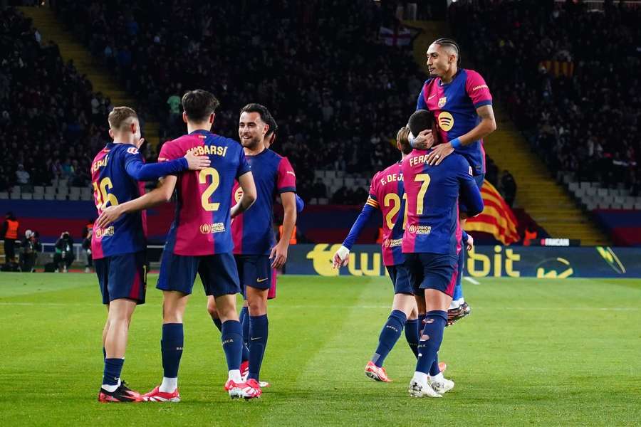 Barcelona ha participado en dos partidos con ocho goles
