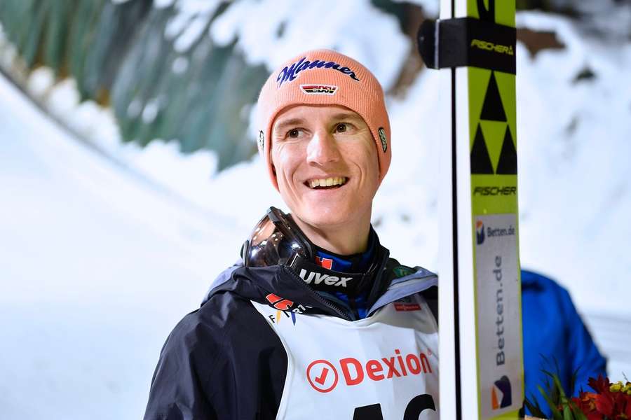 Karl Geiger wurde 2020 Skiflug-Weltmeister.
