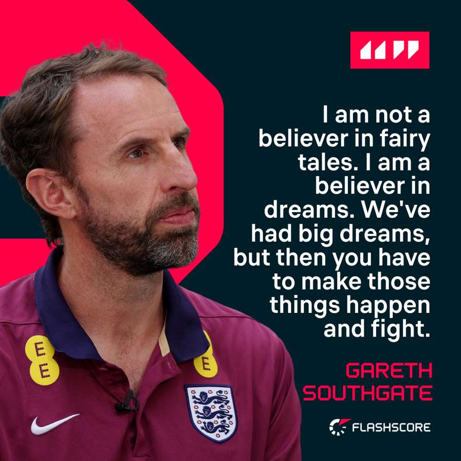 Gareth Southgate ahead of the final