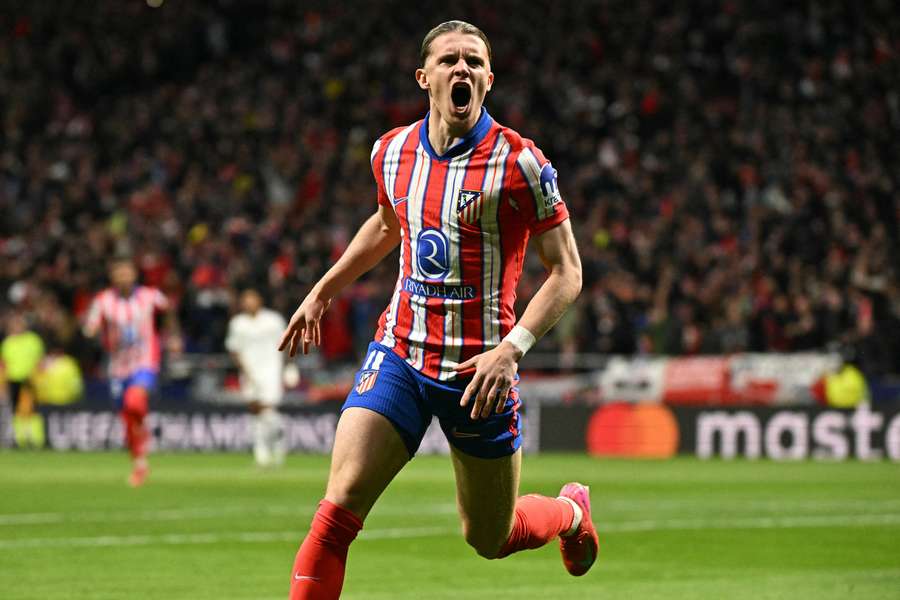 Gallagher fez o gol da vitória do Atlético de Madrid no tempo regulamentar Gallagher fez o gol da vitória do Atlético de Madrid no tempo regulamentar