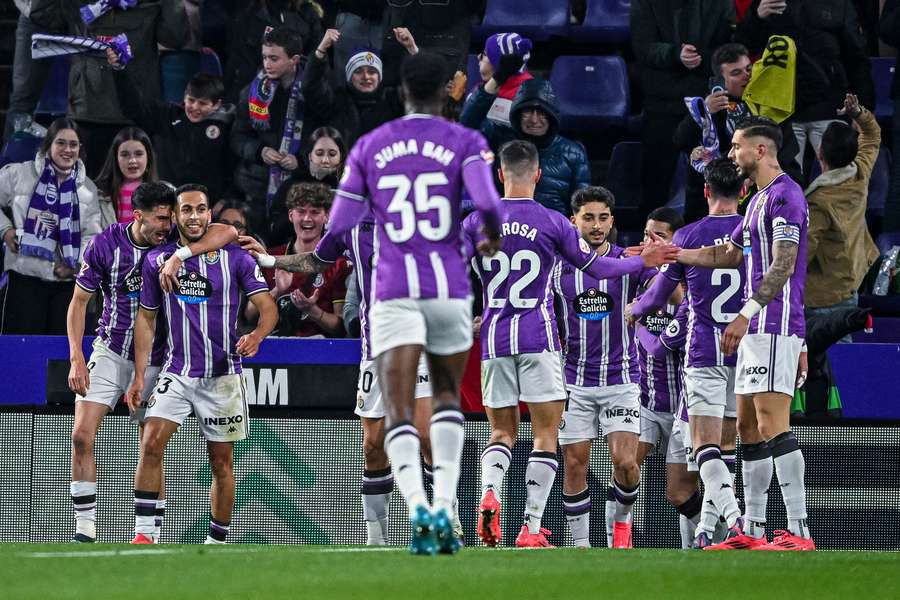 Valladolid claimed a huge win over Valencia