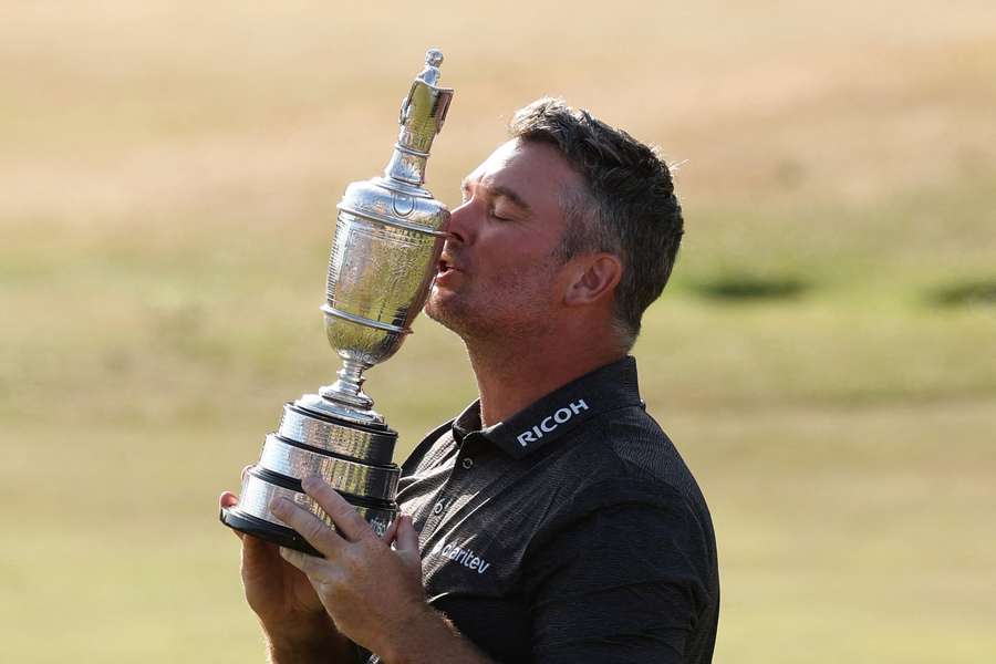 New Zealand's Ryan Fox celebrates with the Claret Jug after winning The 154th Open New Zealand's Ryan Fox celebrates with the Claret Jug after winning The 154th Open