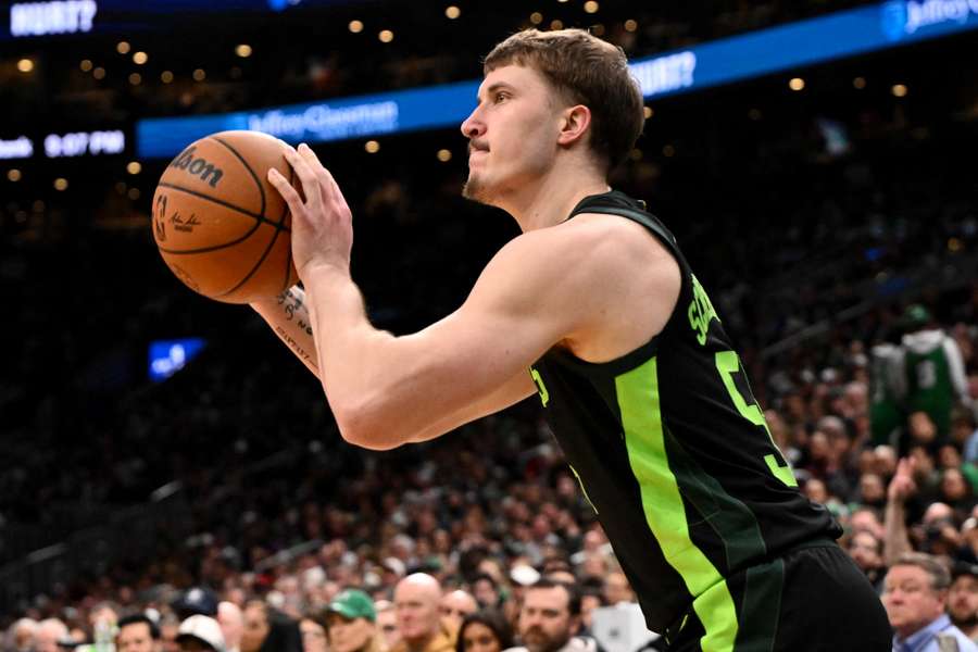 Boston Celtics rookie Baylor Scheierman impressed for his side in their win over the Brooklyn Nets on Tuesday
