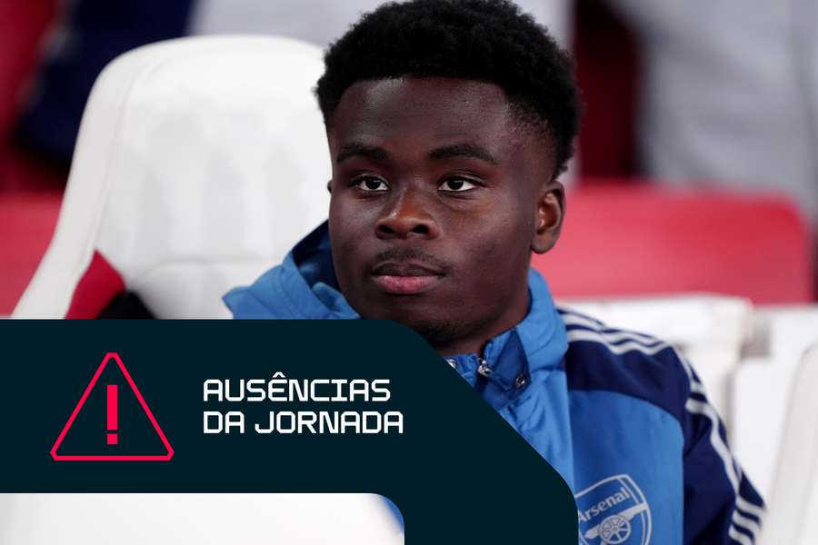 Saka vai ficar de fora por algum tempo