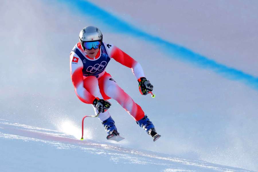 Marco Odermatt ze Szwajcarii podczas treningu w Bormio