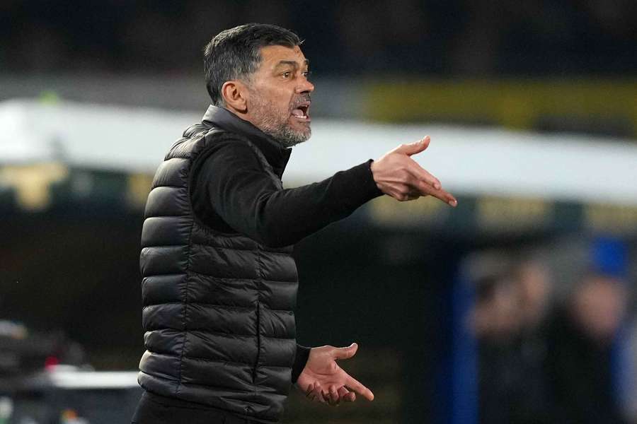 Sergio Conceiçao durante Lecce-Milan