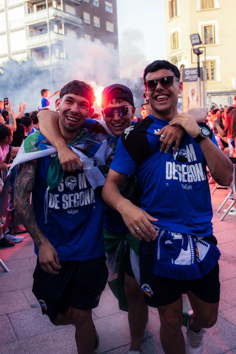 Un momento de la celebración del ascenso