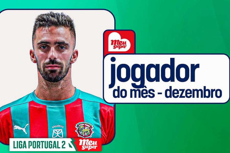 Carlos Daniel foi o jogador do mês de dezembro na Liga 2