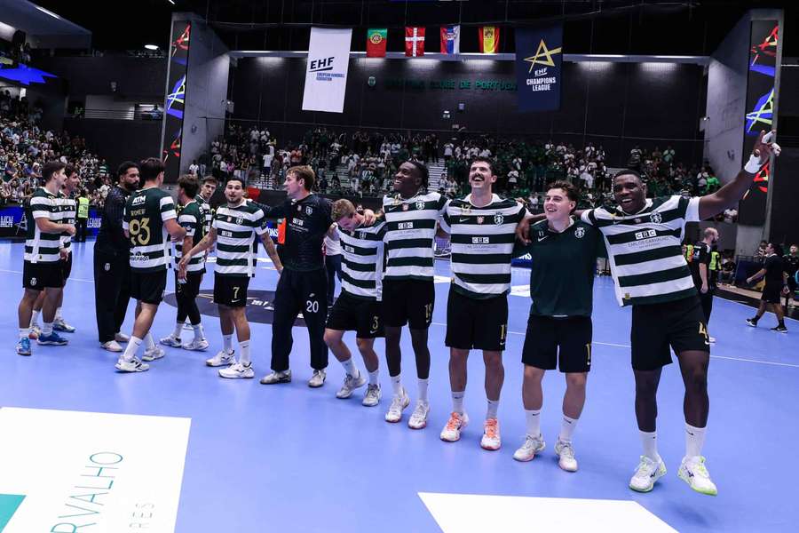 Sporting festeja o triunfo