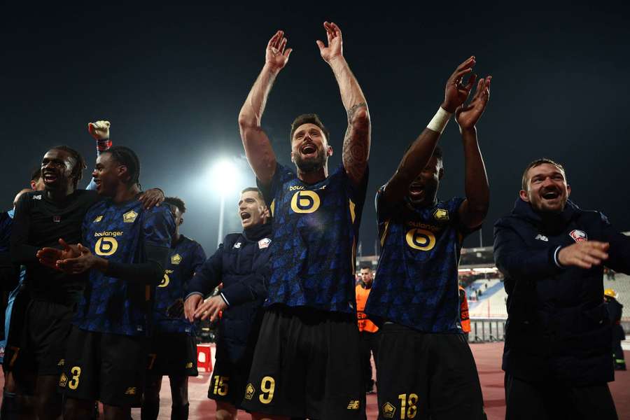 Lille have been rewarded with a round of 16 tie against Lyon/Aston Villa after their win in Belgrade on Thursday