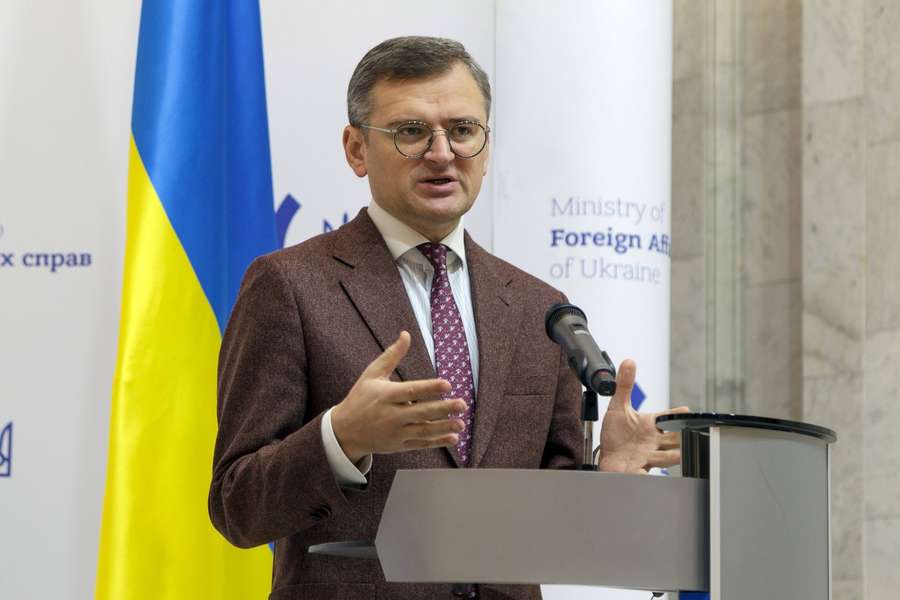 Oekaïens minister Dmytro Kuleba van Buitenlandse Zaken 