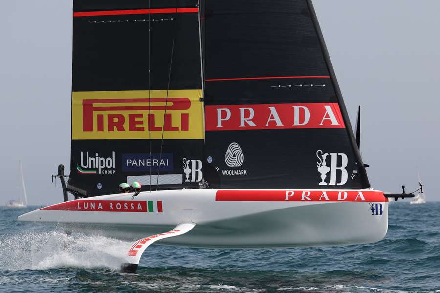 Luna Rossa in acqua lo scorso settembre durante le regate preliminari