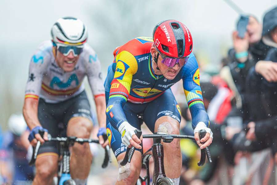 Mads Pedersen lors du Tour des Flandres la saison dernière