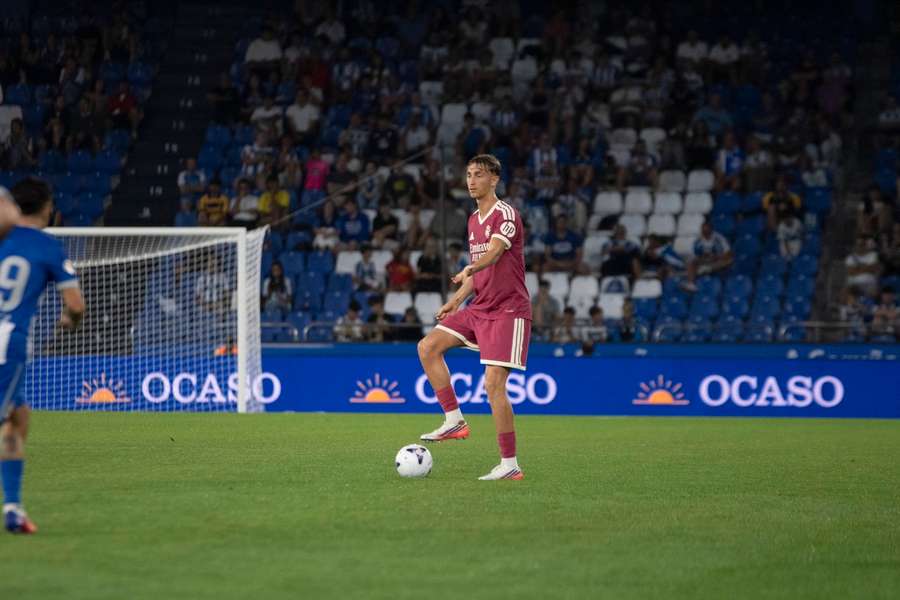Huijsen, durante el partido ante el Deportivo en el trofeo Teresa Herrera Huijsen, durante el partido ante el Deportivo en el trofeo Teresa Herrera