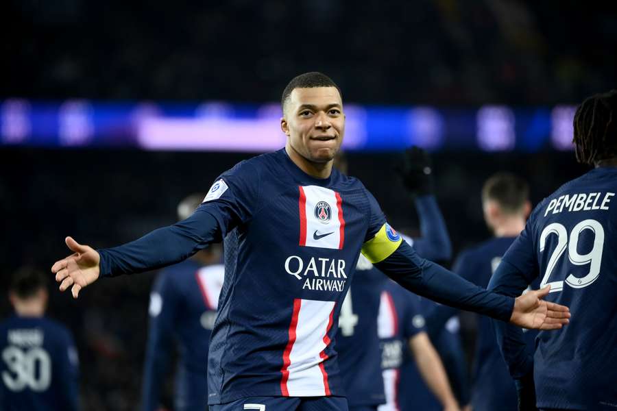 Paris Saint-Germain's French forward Kylian Mbappe