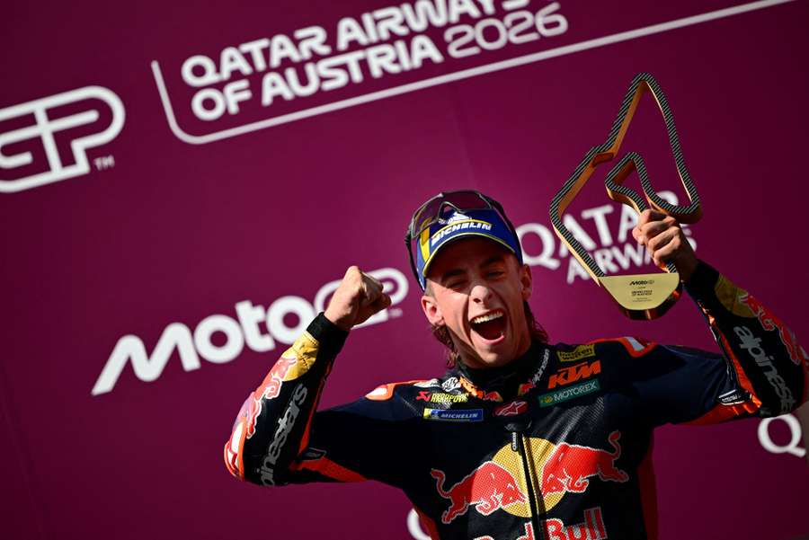 Acosta celebrates win Acosta celebrates win
