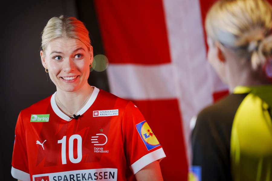 Kathrine Heindahl på landsholdets mediedag