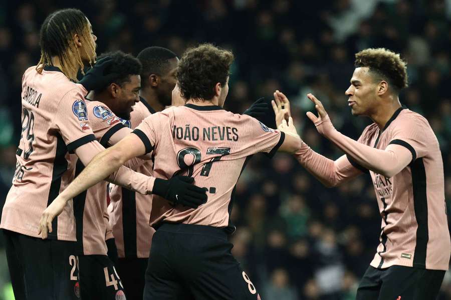 Les joueurs du PSG contre Saint-Etienne, le week-end dernier.
