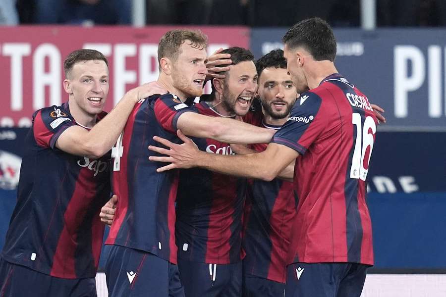 Bologna celebrate their opener
