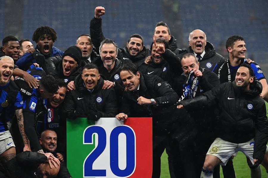 L'Inter festeggia il 20° scudetto