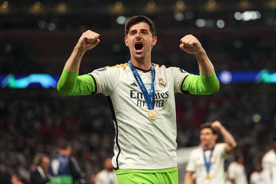 Thibaut Courtois nach dem erfolgreichen CL-Finale.