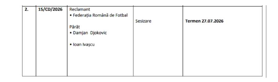 Damjan Djokovic și Ioan Ivașcu, anchetați de FRF Damjan Djokovic și Ioan Ivașcu, anchetați de FRF