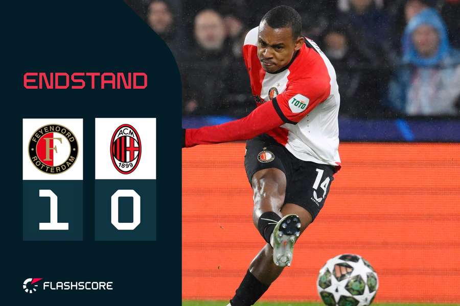 Igor Paixao erzielt den Siegtreffer für Feyenoord gegen Milan.