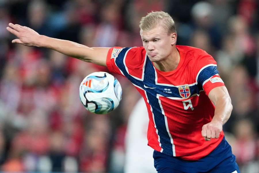 Erling Haaland scored twice to lift Norway past Denmark Erling Haaland scored twice to lift Norway past Denmark