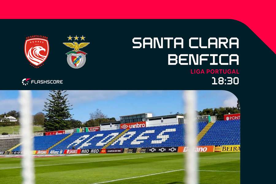 Estádio de São Miguel recebe o Santa Clara-Benfica